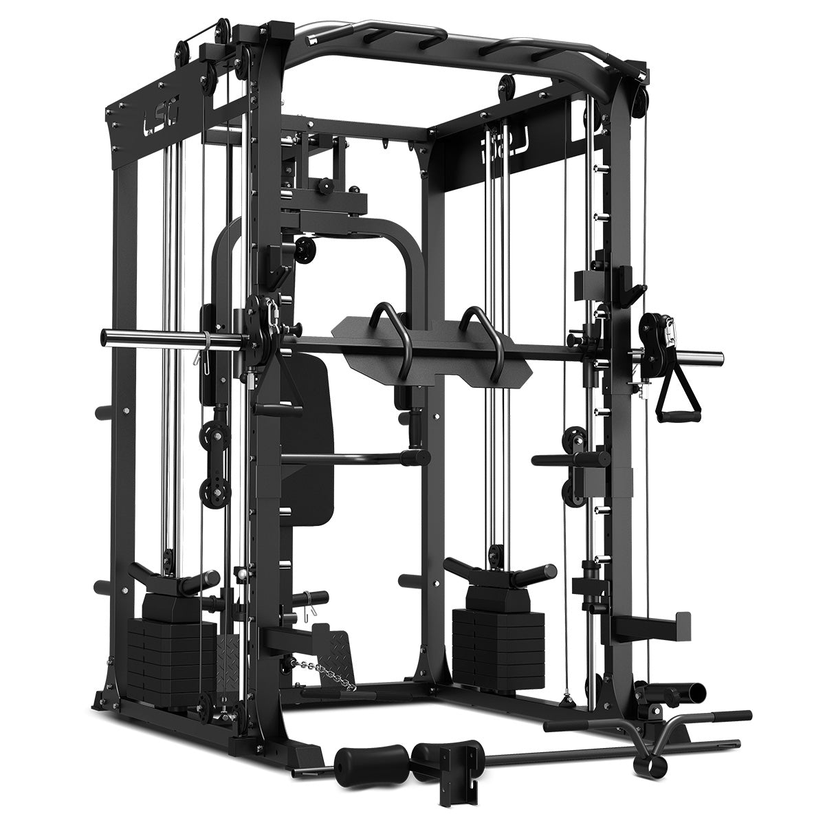 The Rack Exercise Machine GRK200 10-in-1 Home Gym Station, Power Rack, Smith Machine and Cable C ...