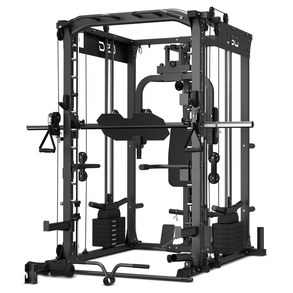 LSG GRK200 10-in-1 Home Gym Station, Power Rack, Smith Machine and ...